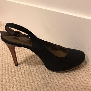 Thamaris real leather high heel sling back size EU 40 US 9.5
